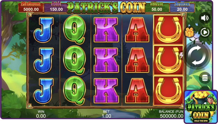 Patrick’s Coin Hold the Spin Slot Intro